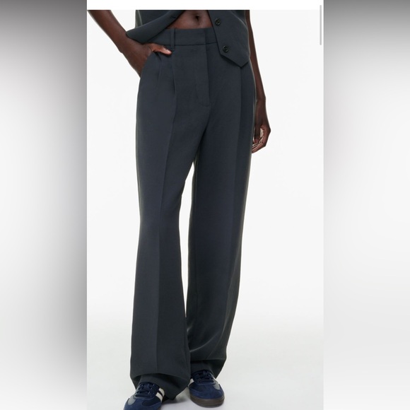 Wilfred Pants - Wilfred The Effortless Pant - Black - Wide Leg - Size 6